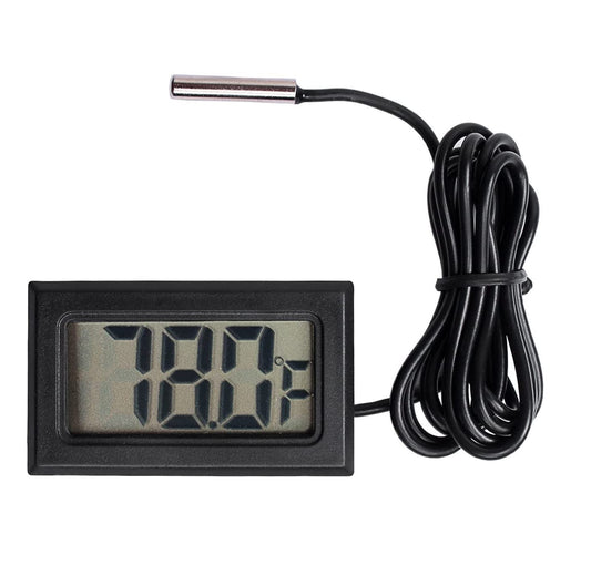 2 Pcs Fridge/Freezer Digital LCD Thermometers, with Probe